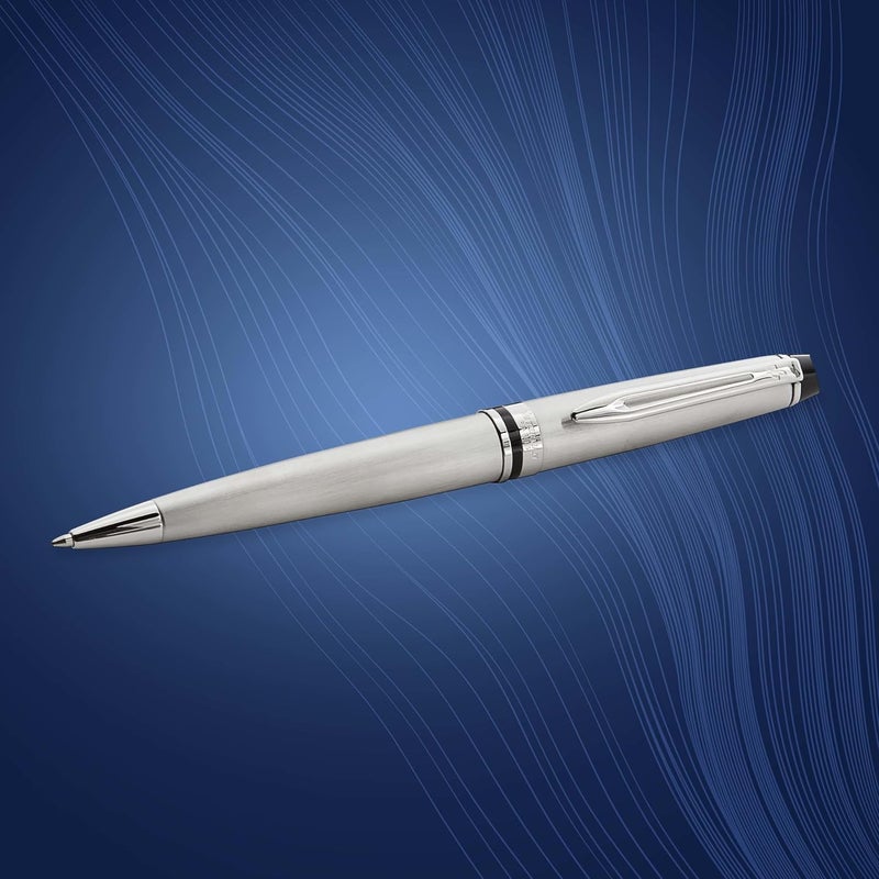 Waterman Expert Stainless Steel Chrome Trim Ballpoint Pen 9091 - Image 5